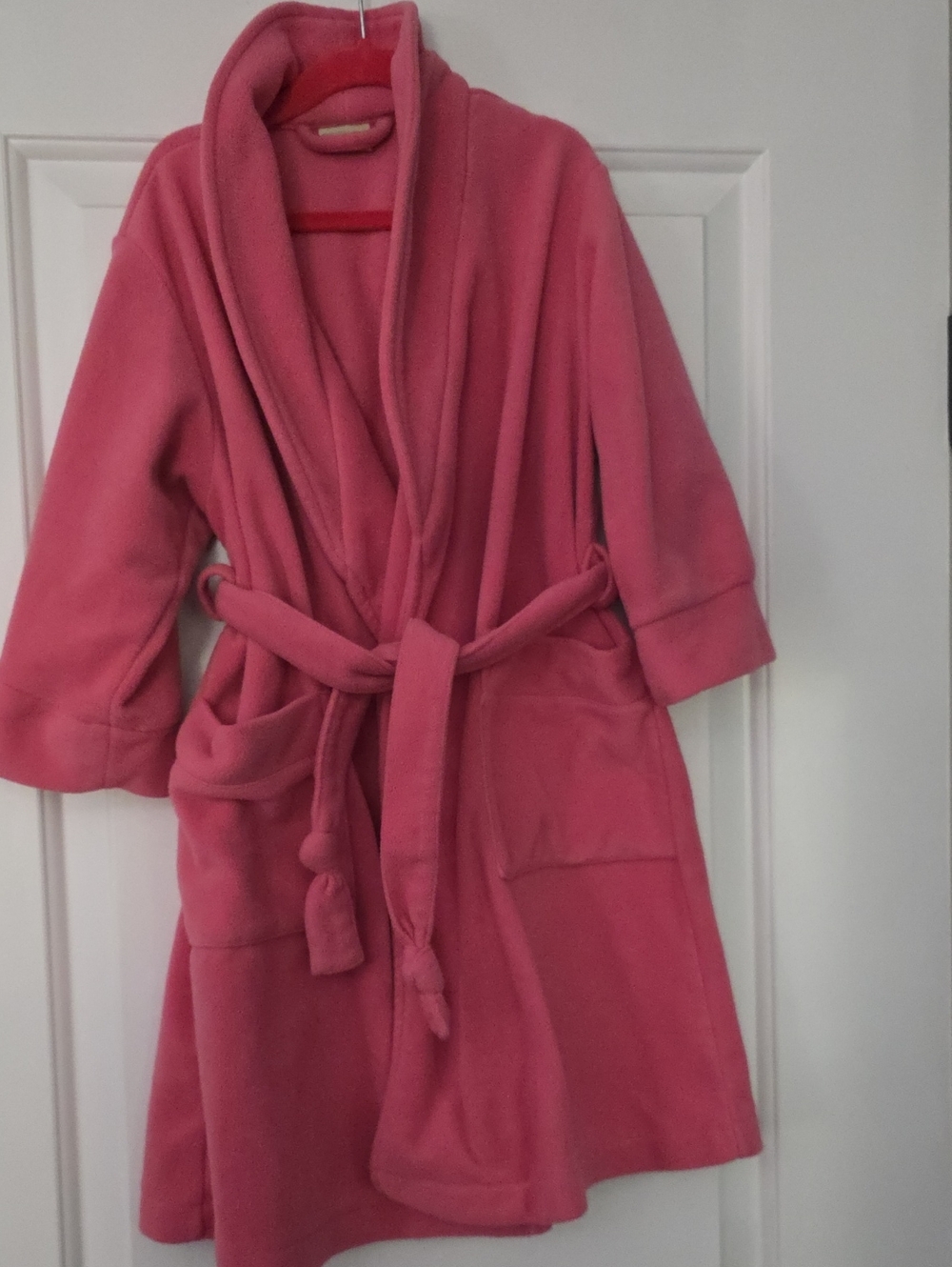 L.L.Bean Kids' Fleece Robe Pink 4T